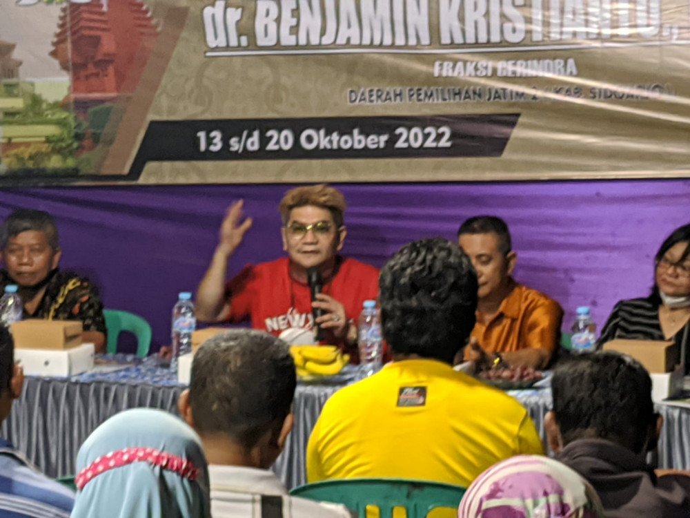 Benyamin Kristianto Pertanyakan Kejelasan Pembnagunan SMK Negri di Sedati oleh Dinas Pendidikan Jatim